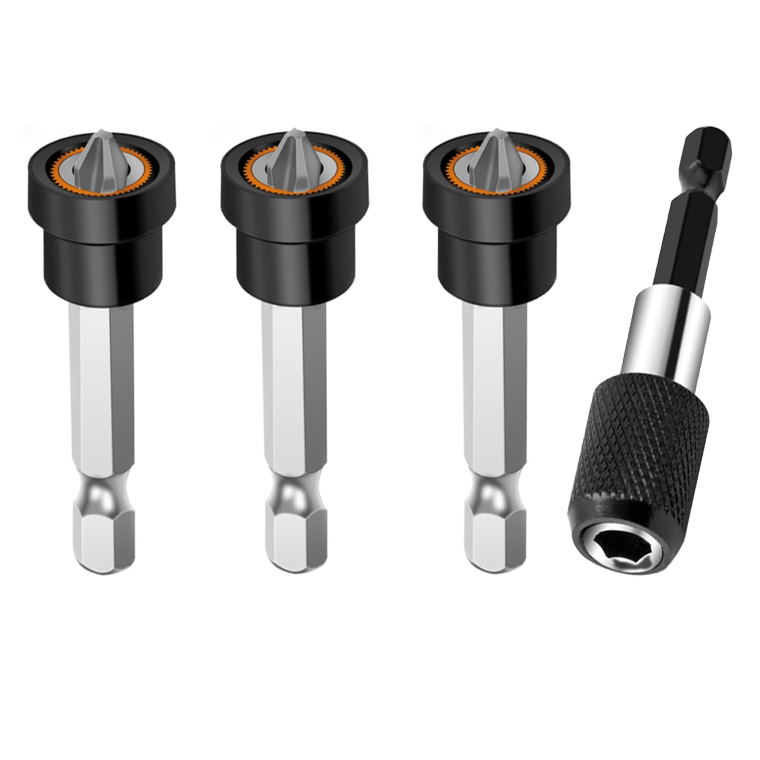 Serplex Magnetic Drywall Scerw Setters Plasterboard PH2 Drill Bit Holder Universal 1/4 Inch Hex Shank Drywall Scerw Setters with 60 mm Extension Socket Drill Bit Holder Serplex Magnetic Drywall Scerw Setters Plasterboard PH2 Drill Bit Holder Universal 1/4 Inch Hex Shank Drywall Scerw Setters with 60 mm Extension Socket Drill Bit Holder